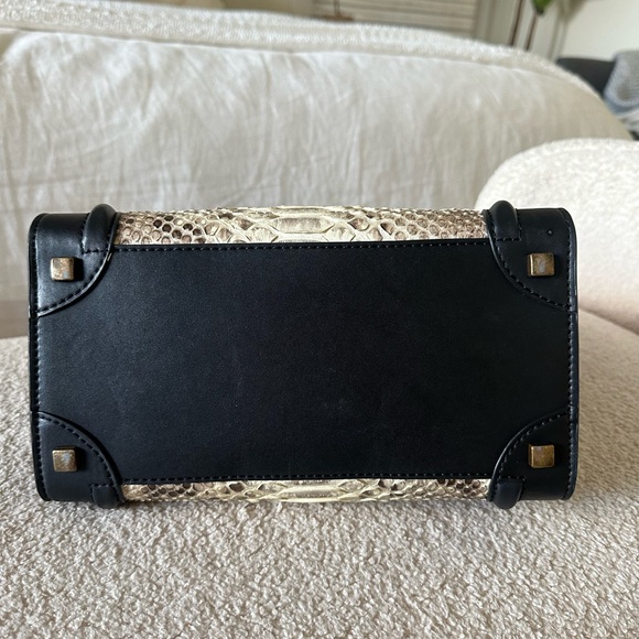 Micro Luggage Handbag Leather & Python - Picture 7 of 16